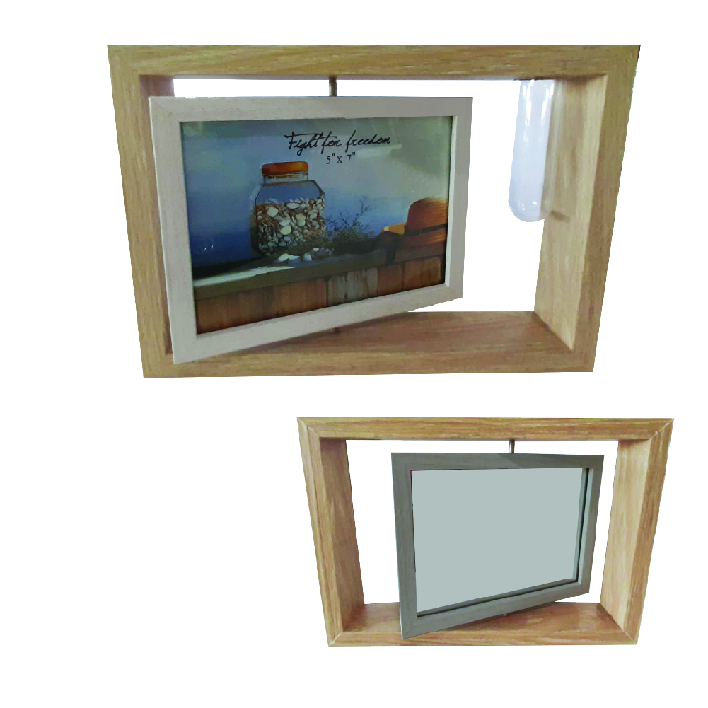 Wooden Photo Frame 12.7x17.78 CM, HW111-Light Brown